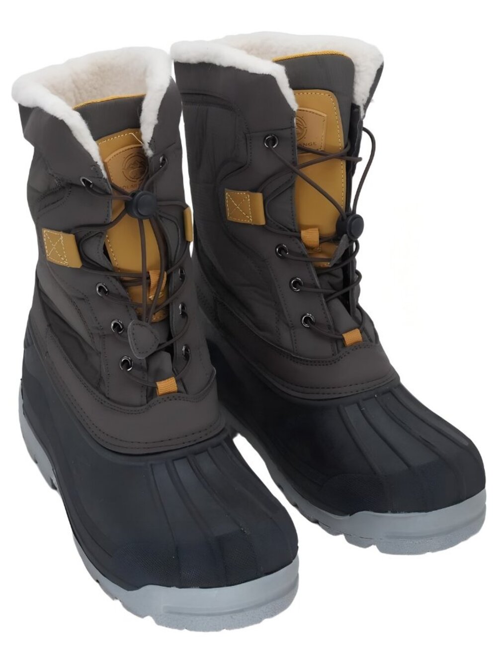 Polar Range Men's Cold Weather Snow Boots - Brown Size 12